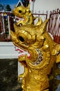 golden dragon statue in bangkok thailand, digital photo picture as a background Royalty Free Stock Photo