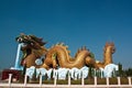 Golden Dragon at Suphanburi Royalty Free Stock Photo