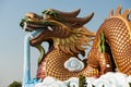Golden Dragon at Suphanburi, Thailand Royalty Free Stock Photo