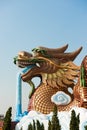 Golden Dragon at Suphanburi, Thailand Royalty Free Stock Photo
