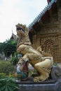 Golden dragon at Wat Buppharam, Chiang Mai