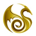 Golden dragon Royalty Free Stock Photo