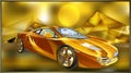 Golden dream car