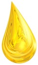 Golden drop Royalty Free Stock Photo