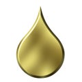 Golden Drop Royalty Free Stock Photo