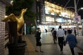 Golden duck statue at the entrance of Keisei Ueno station