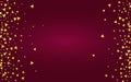 Golden Dust Festive Burgundy Background. Modern