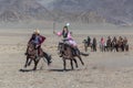 Golden eagle festival traditional Kazakh horse ride games