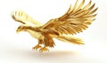 A golden eagle is flying in the air Royalty Free Stock Photo