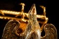 Golden Eagle Lectern at Wymondham Abbey Royalty Free Stock Photo