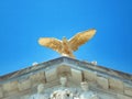 Golden eagle monument at Vicksburg Civil War Battlefield, Mississippi, USA Royalty Free Stock Photo