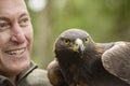 This Golden Eagle in part of a breeding & conservation program i