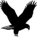 Golden Eagle Silhouette Royalty Free Stock Photo