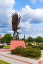 Golden Eagle Statue on the campus of University of Southern Mississippi in Hattiesburg