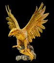 Golden eagle statue