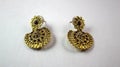 Ladies golden ear rings decorative ornaments