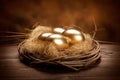 Golden easter eggs