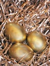 Golden Easter eggs