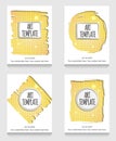 Golden eclectic flyer template