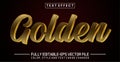 Golden Editable text effect - Golden text style theme Royalty Free Stock Photo