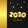 Happy new year 2020 golden edition