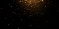 Golden effect glow, glare, explosion, glitter, sun glare, sparks and stars Royalty Free Stock Photo