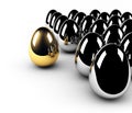 Golden egg concept leadership Royalty Free Stock Photo
