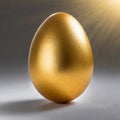 Golden egg. Happy Easter concept