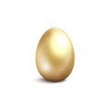 Golden egg isolated on white background. Royalty Free Stock Photo
