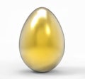 Shining Golden Egg: Symbol of Joy and Rebirth. Easter Holiday Concept