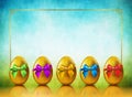 Golden Eggs Background