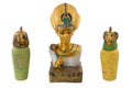 Golden egypt pharaoh and his bodyguards