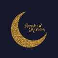 Golden eid moon of ramasan season