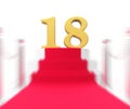 Golden Eighteen On Red Carpet Displays Celebrity Eighteenth Birthday Party