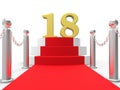 Golden Eighteen On Red Carpet Means Celebrity