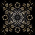 Golden element on black and gray colors Royalty Free Stock Photo