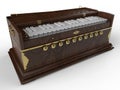 Golden elements harmonium Royalty Free Stock Photo