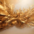 Golden embroided abstract design background
