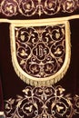 Golden embroidered church vestments Royalty Free Stock Photo