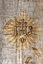 Golden embroidered church vestments Royalty Free Stock Photo