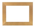 Golden empty picture frame Royalty Free Stock Photo