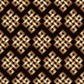 Golden endless knot background