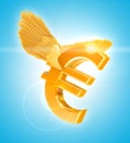 Golden Euro Royalty Free Stock Photo