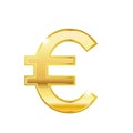 Shinny gold euro trendy 3d style vector icon. Golden euro currency sign. Currency symbol icon vector design Royalty Free Stock Photo