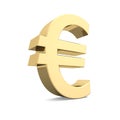 Golden euro symbol Royalty Free Stock Photo
