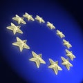 Golden european 3d stars