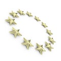 Golden european 3d stars