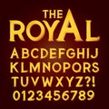 Golden Exclusive Luxury Alphabet and Numbers