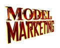 Golden extensive model marketing text on a white background