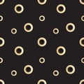 Golden Eyelet Seamless Pattern